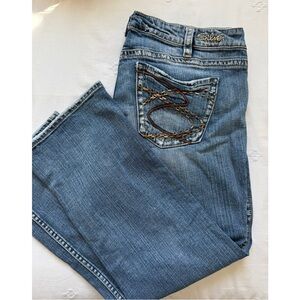 Silver Jeans Frances Capri Jeans Size 16